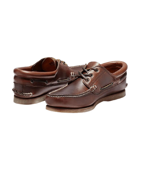 Classic Boat 3 Eye Padded Brown